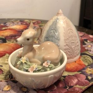 Retired Lladro deer figurine